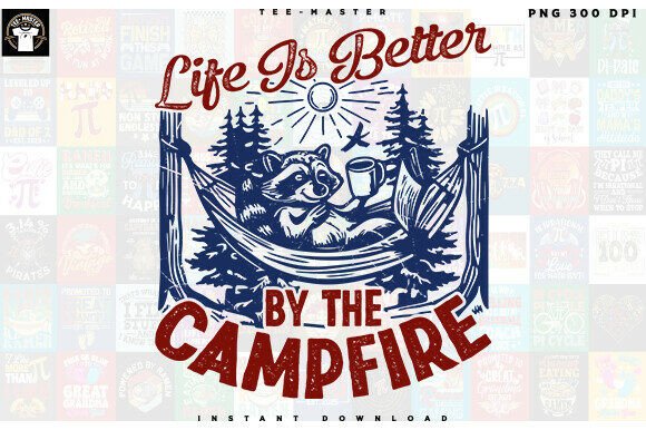 Download Vintage Outdoor Raccoon Camp Camping PNG - Outdoor Collection