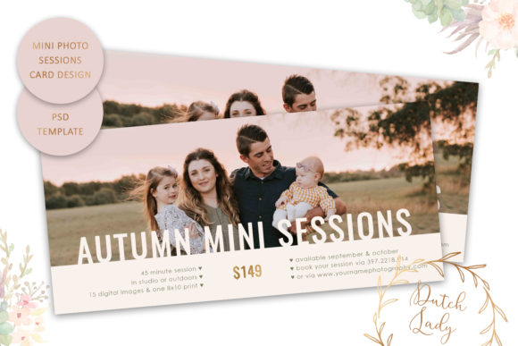Download Photo Session Card Template #68 - Premium Bundle
